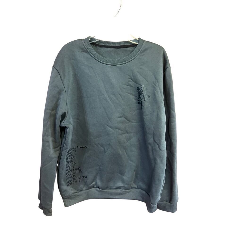 No Brand Womans inspirational green sweatshirt Sz XL NWOT
